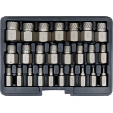 Набір екстракторів для видалення зломаних гвинтів YATO: Ø= 3-23 мм, 25 шт