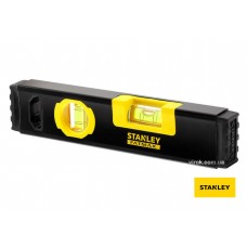 Рівень STANLEY "Classic Box Level TORPEDO" 23 см 2 капсули алюмінієвий корпус з магнітами