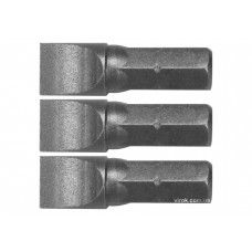 Насадка викруткова STHOR шліц SL8 x 25 мм HEX 1/4" Cr-V 3 шт