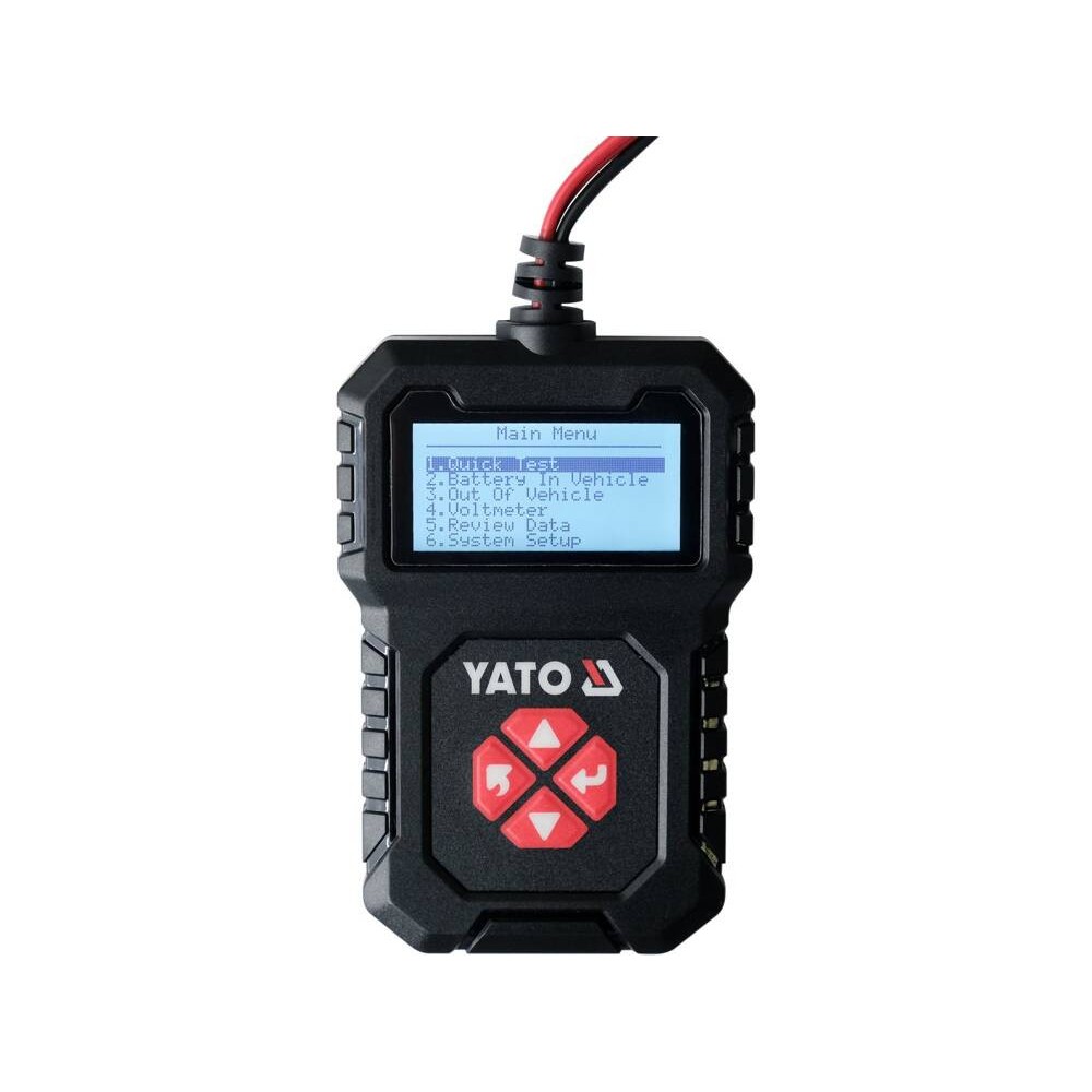 Тестер електронний для акумуляторів 12 В YATO з LED цифровим дисплеєм [56]
