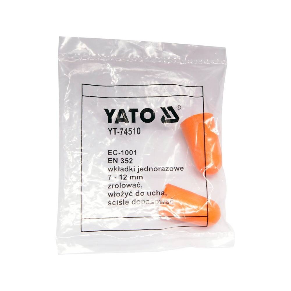 Протишумові беруші YATO: 38 дБ, поліуретанові, 200 пар. [20/120]