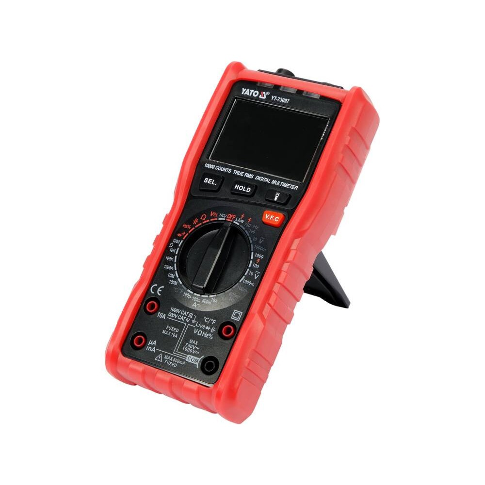 Мультиметр TRUE RMS Z електричних параметрів YATO з LCD-цифровим діапазоном 9999 [30]