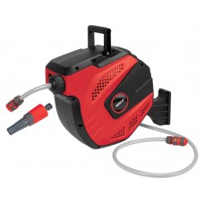 Шланг водяний ПВХ на автозмот котушці YATO з сполучн муфтами 1/2",Ø=11.5мм,тиск-8 Bar,l=15м+наконечн