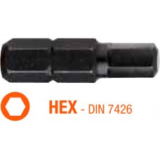 Насадка викруткова INDUSTRY USH HEX 2.5 x 25 мм 10 шт