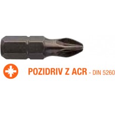 Насадка викруткова INDUSTRY USH POZIDRIV ACR PZ2 x 25 мм 5 шт