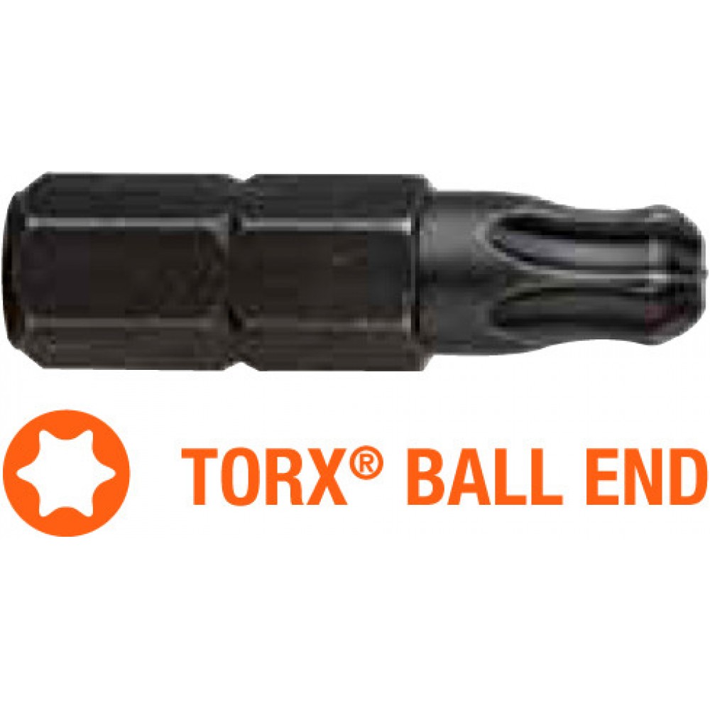 Насадка викруткова INDUSTRY USH Torx BALL END T20 K x 25 мм 5 шт