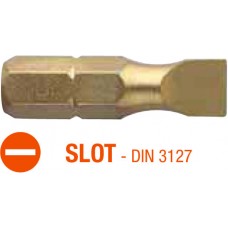 Насадка викруткова титанова ISOTIN USH плоска SL6.5 х 1.2 х 25 мм Torsion 10 шт