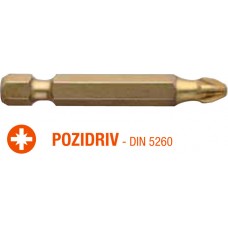 Насадка викруткова титанова ISOTIN USH PZ2 x 50 мм Torsion 10 шт