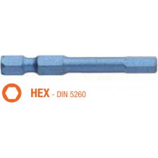 Насадка викруткова ударна BLUE SHOCK USH HEX 3 x TORSION 50 мм 5 шт