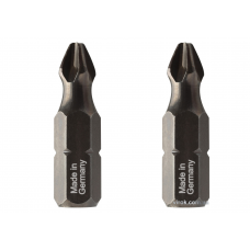 Насадка викруткова USH 1/4" хрестова PH2 x 25 мм 2 шт