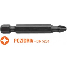Насадка викруткова USH Industry : Pozidriv PZ2 x 50 мм. Torsion подовжена, Уп. 10 шт.