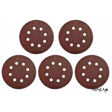 Круг шліфувальний 8 отворів NINJA Ø125 мм Р600 5 шт