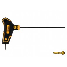 Ключ шестигранний Т-подібний VOREL HEX 2 x 100 x 69 мм Cr-V 6150