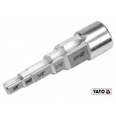 Ключ ступеневий YATO 1/2" до головок 3/8" 29/68" 1/2" 21/32" 27/32" Cr-V