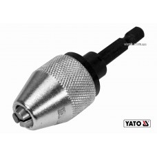 Патрон для дриля YATO HEX-1/4" Ø0.5-6.5 мм 75 мм