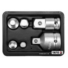 Набір перехідників для торцевих головок YATO 6 шт
