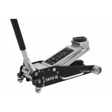 Домкрат гідравлічний підкатний алюмінієвий низькопрофільний легкий YATO 2.5 т 100-465 мм