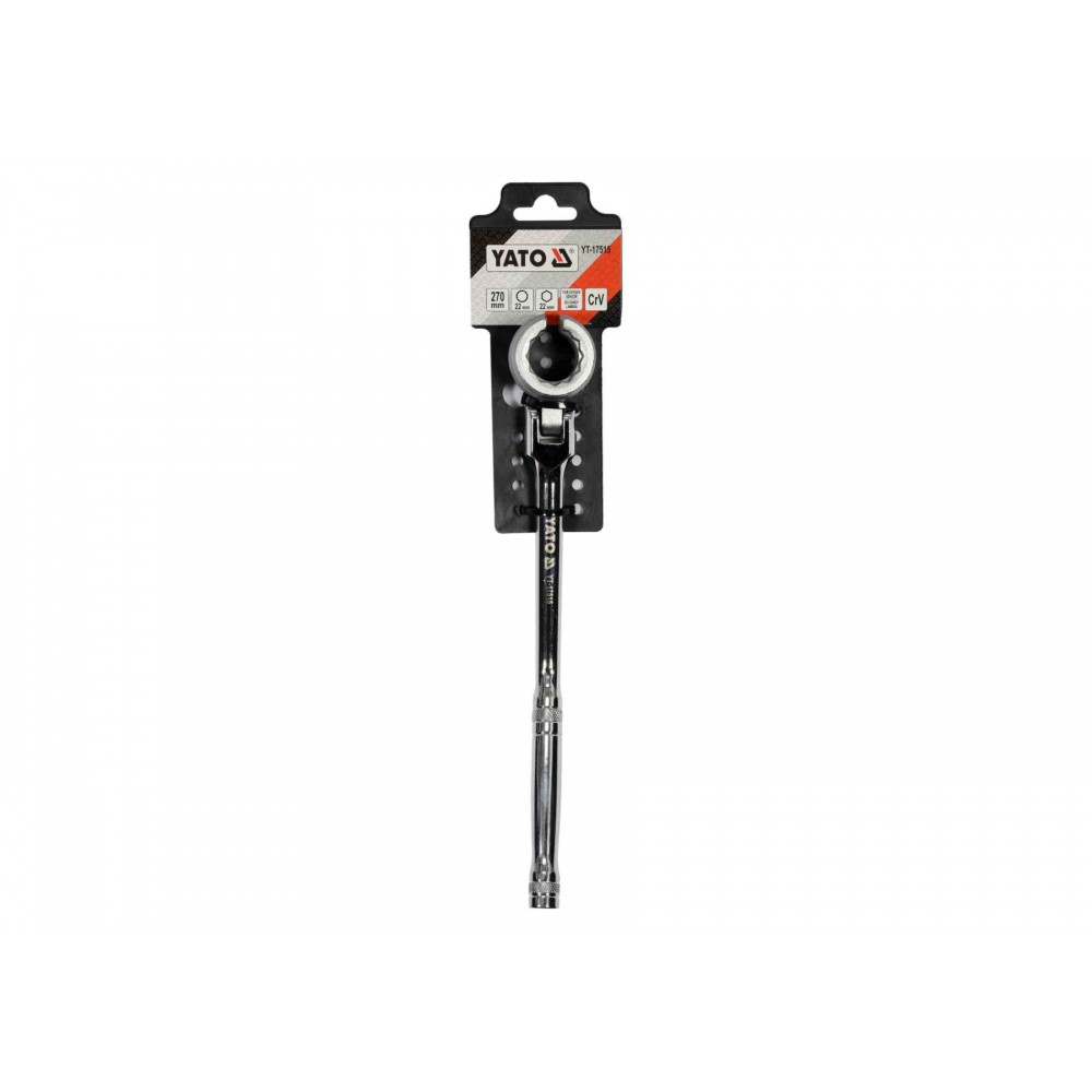 Ключ для лямбда-зонду двосторонній YATO 6/12 гранний 22 x 270 мм Cr-V Ключ для лямбда-зонду двосторонній YATO 6/12 гранний 22 x 270 мм Cr-V