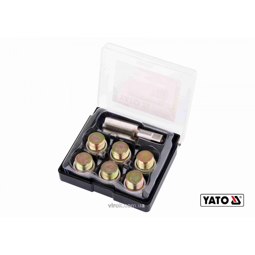 Набір для ремонту оливних пробок YATO М20 х 1.5 6 шт Набір для ремонту оливних пробок YATO М20 х 1.5 6 шт