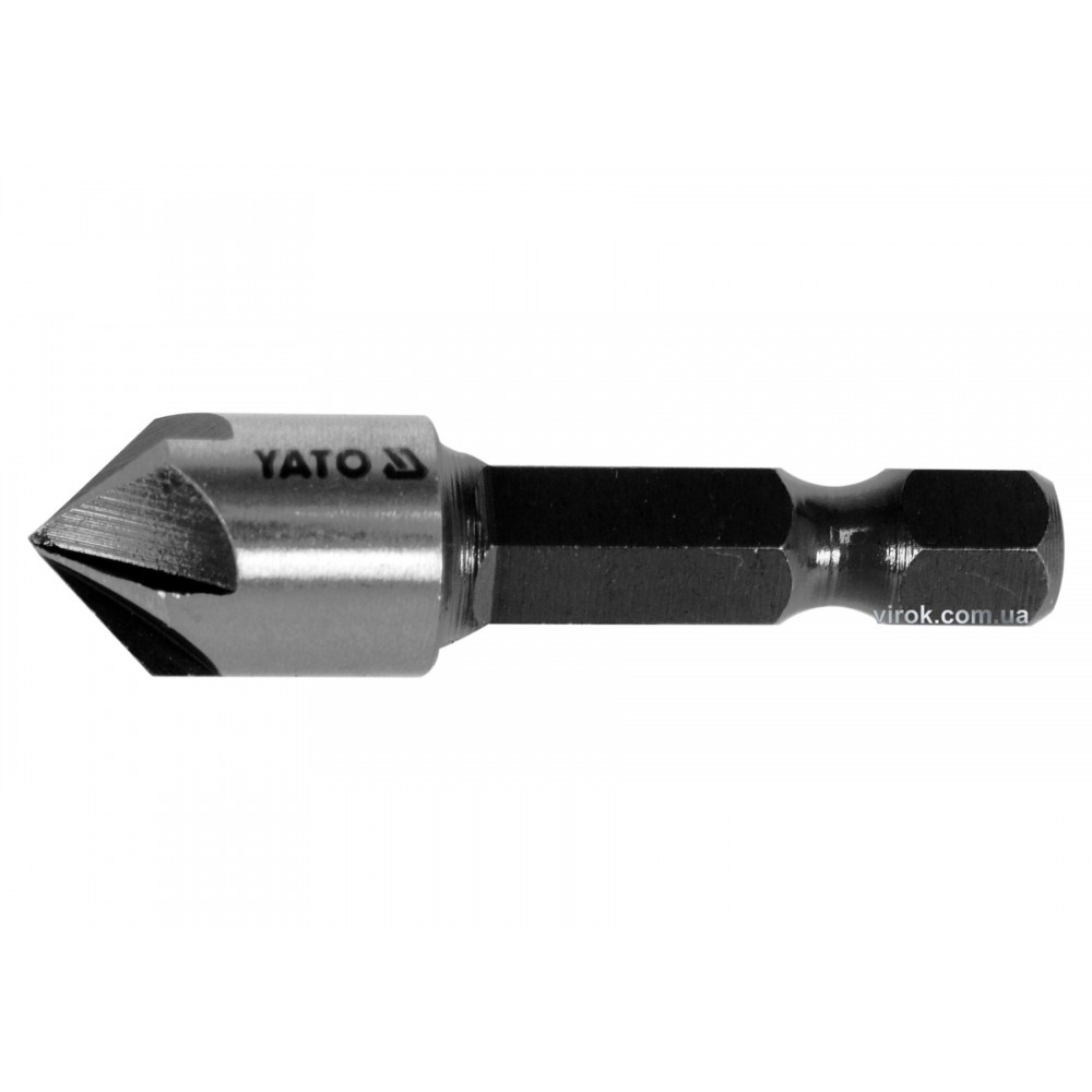 Зенківка конічна по металу YATO HEX- 1/4" 10.4 x 40 мм HSS Зенківка конічна по металу YATO HEX- 1/4" 10.4 x 40 мм HSS