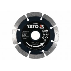 Диск відрізний алмазний по каменю і бетону для мокрої та сухої різки YATO 115 x 1.8 x 10 x 22.2 мм