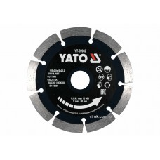 Диск відрізний алмазний по каменю і бетону для мокрої та сухої різки YATO 125 x 2 x 10 x 22.2 мм