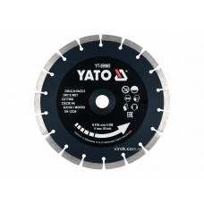 Диск відрізний алмазний по каменю і бетону для мокрої та сухої різки YATO 230 x 2.2 x 10 x 22.2 мм