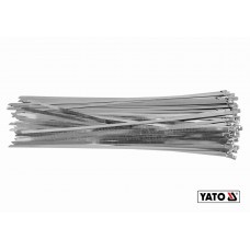 Хомут затискний з нержавіючої сталі YATO 4.6 х 600 мм 100 шт