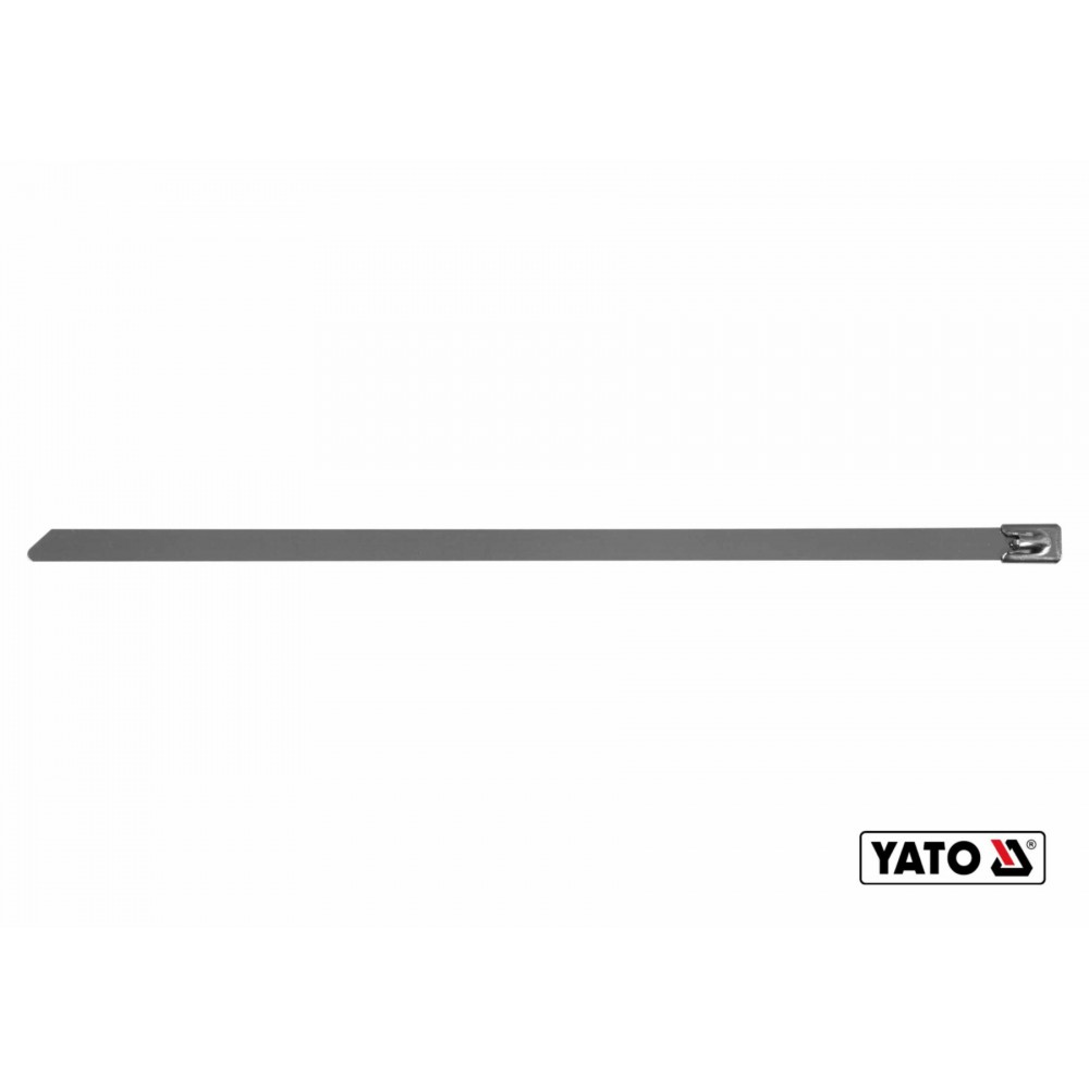 Хомут затискний з нержавіючої сталі YATO 8 х 250 мм 50 шт Хомут затискний з нержавіючої сталі YATO 8 х 250 мм 50 шт