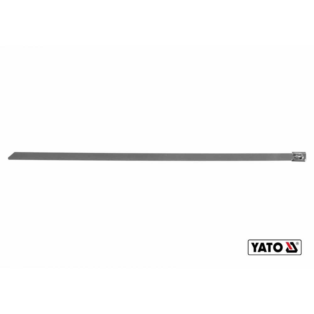 Хомут затискний з нержавіючої сталі YATO 8 х 350 мм 50 шт Хомут затискний з нержавіючої сталі YATO 8 х 350 мм 50 шт