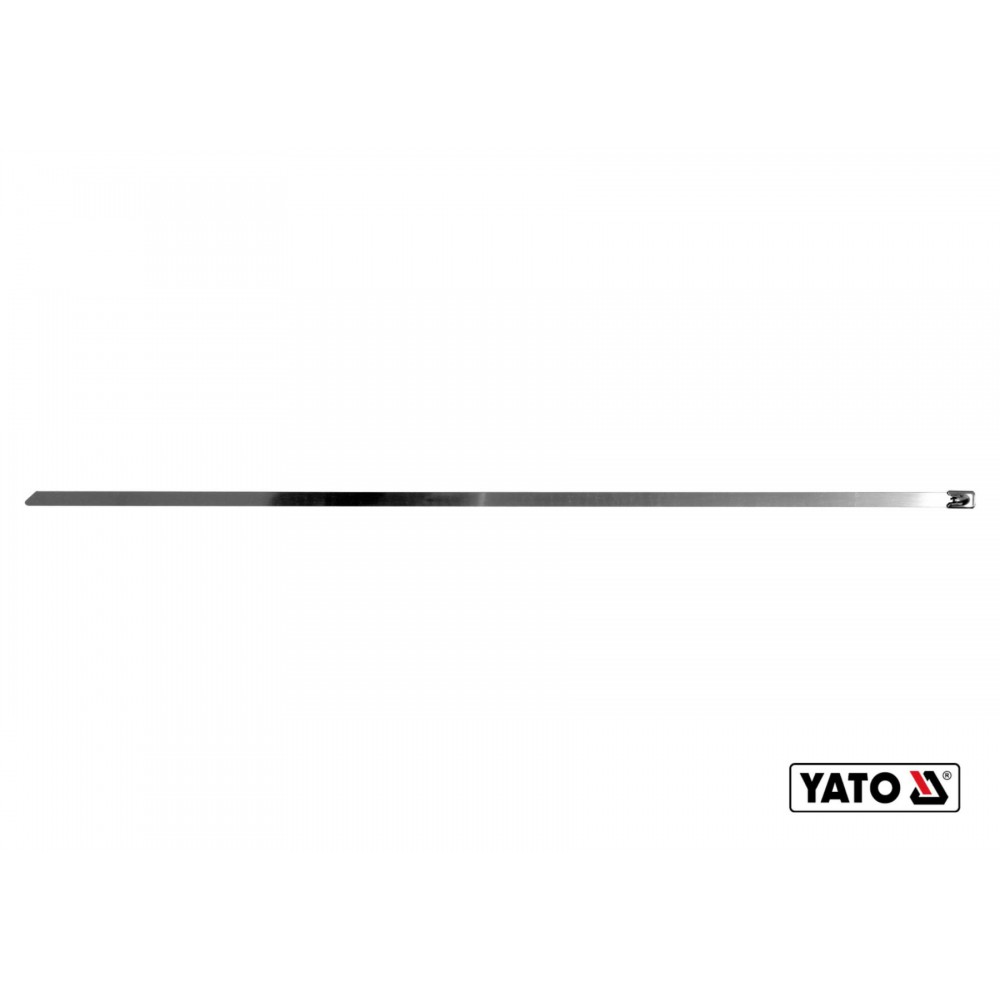 Хомут затискний з нержавіючої сталі YATO 8 х 600 мм 50 шт Хомут затискний з нержавіючої сталі YATO 8 х 600 мм 50 шт