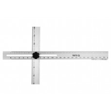 Кутник алюмінієвий YATO з двох лінійок з метричними і дюймовими шкалами 600 x 360 мм