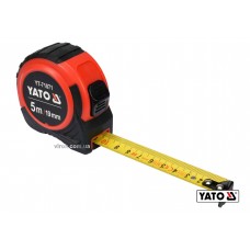 Рулетка YATO 5 м x 19 мм зі сталевою стрічкою і нейлоновим покриттям