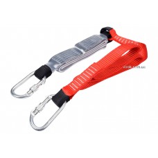 Строп страхувальний з амортизацією YATO 180 см x 30 мм з поліестеру + 2 карабіни