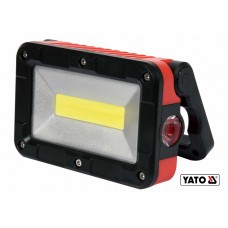 Прожектор з COB-діодами акумуляторний YATO Li-Ion 3.7 В 2 Агод 5 Вт 300 лм 5 режимів + магніт