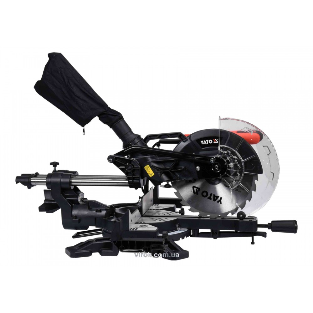 Пила торцьовальна з лазером YATO 1.8 кВт диск 255 x 30 мм Пила торцьовальна з лазером YATO 1.8 кВт диск 255 x 30 мм