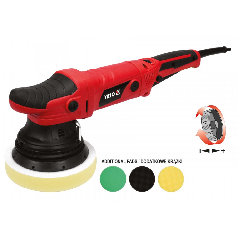 Полірувальна ексцентрикова машина мережева YATO 720 Вт Полірувальна ексцентрикова машина мережева YATO 720 Вт