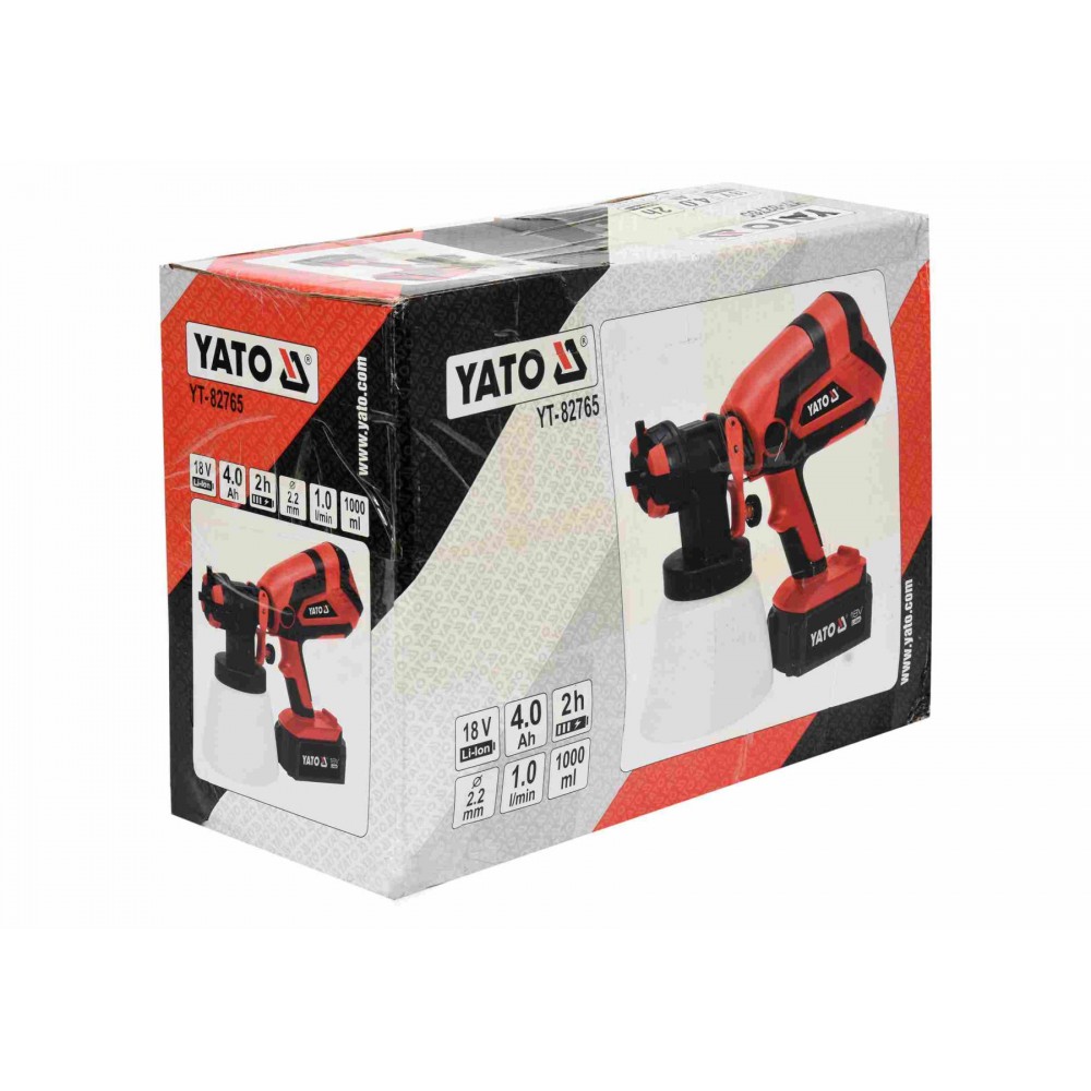 Пульверизатор акумуляторний YATO Li-Ion 18 В 4 Агод 1 л/хв бачок- 1 л сопло Ø2.2 мм Пульверизатор акумуляторний YATO Li-Ion 18 В 4 Агод 1 л/хв бачок- 1 л сопло Ø2.2 мм