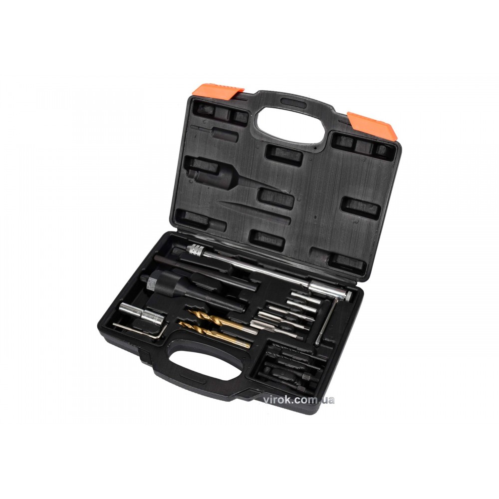 Набір для демонтажу пошкоджених свічок запалу YATO 3/8" 16 шт Набір для демонтажу пошкоджених свічок запалу YATO 3/8" 16 шт