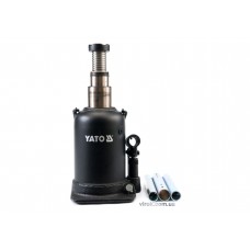 Домкрат гідравлічний стовбцевий з подвійним штоком YATO 10 т 208-523 мм