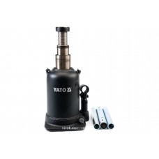 Домкрат гідравлічний стовбцевий з подвійним штоком YATO 12 т 230-593 мм