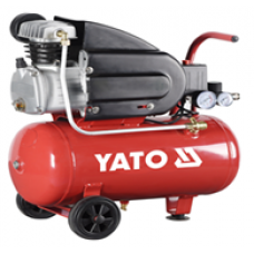 Компресор мережевий YATO 230 В, 1,5 кВт, тиск ≤ 8 Bar, під. повітря- 188 л/хв, ресивер- 50 л