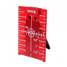 Пластина прицільна для нівеліра з лазерним червоним променем YATO 105х 75х 3,2 мм