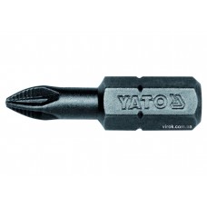 Насадка викруткова YATO "Pozidriv" PZ1 x 25 мм HEX 1/4" 50 шт