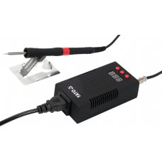 Паяльна станція мережева: 110-230 V YATO; Р= 75 Вт, t°= 90-480°С, жало тип T12, LCD табло