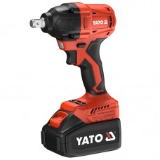 Гайковерт ударний, безщітковий YATO:2 акум.18 В Li-Ion 4 АГод,квадрат1/2",350 Нм+сумка