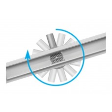 Трап для душу з обертовим сифоном FALA "ROTARY" з нержавіючої сталі 60 x 4 х 5 см