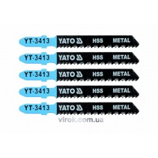 Полотно для електролобзика (метал) YATO HSS 12TPI 75 мм 5 шт