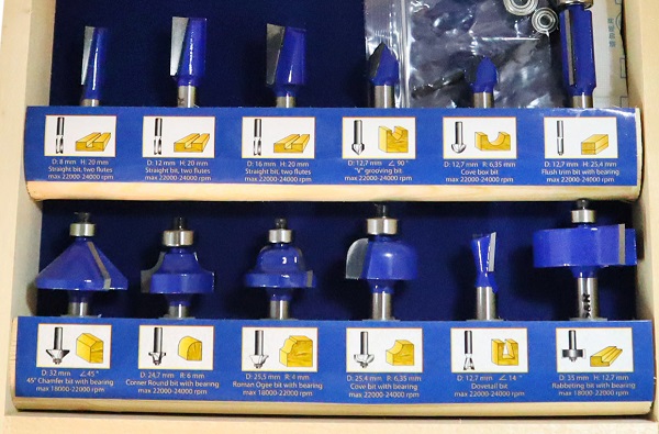 Набір фрез S&R для твердої деревини 12 шт. (216904012)