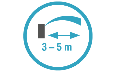 Дальність поливу - 3-5 м Дальність поливу - 3-5 м